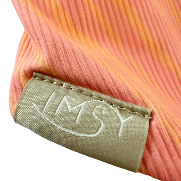 Imsy Caroline One Piece Cabana Swimsuit Small Tropical Leaf Print Multicolor - Picture 7 of 7